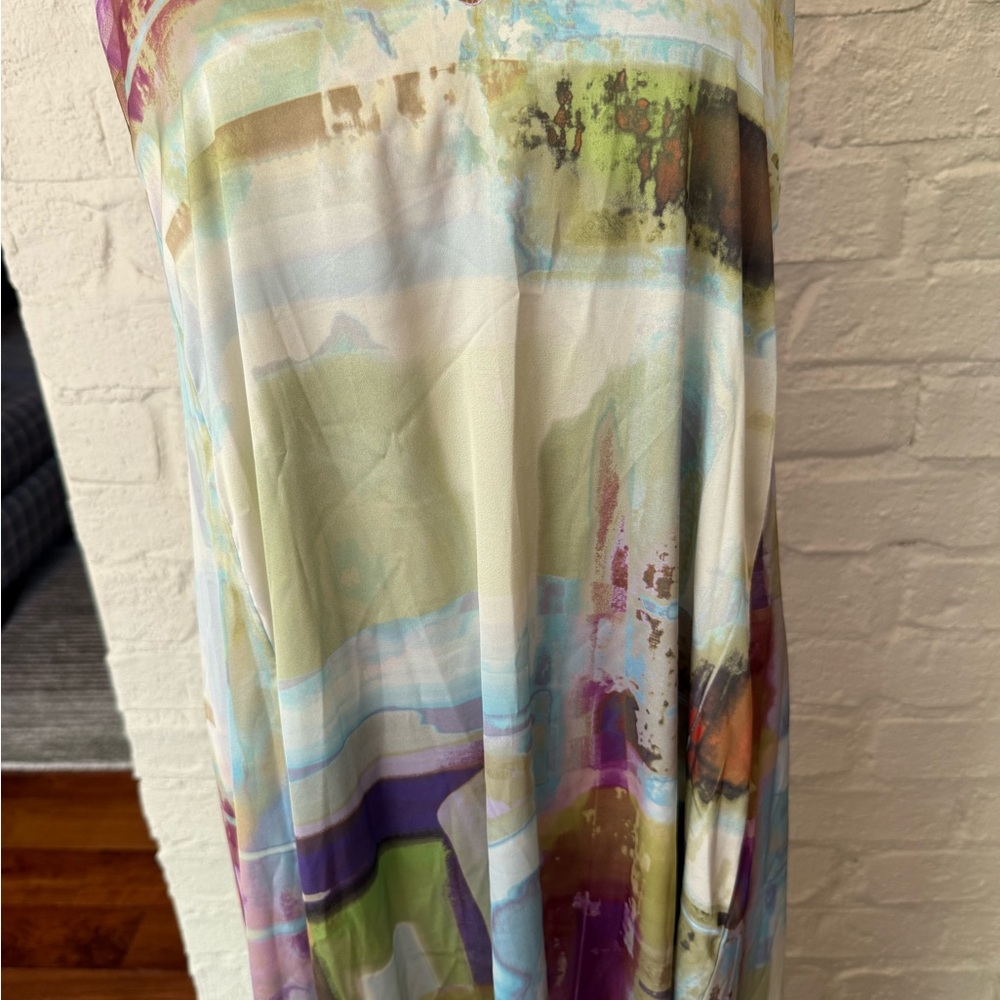 Abstract Multicolor Maxi Dress by Nicole Miller - Picture 4 of 5